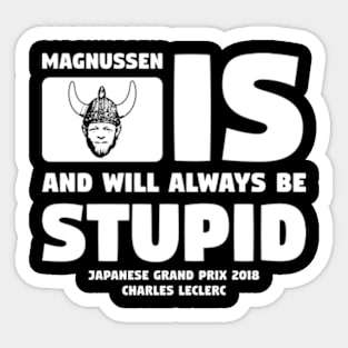 Leclerc Magnussen Quote Sticker